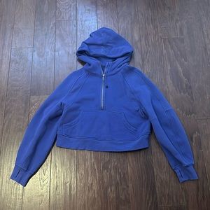 Lululemon half zip scuba in the color Larkspur